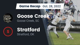 Recap: Goose Creek  vs. Stratford  2022