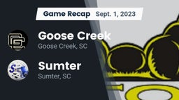 Recap: Goose Creek  vs. Sumter  2023