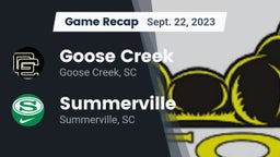 Recap: Goose Creek  vs. Summerville  2023