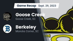 Recap: Goose Creek  vs. Berkeley  2023