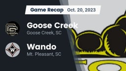 Recap: Goose Creek  vs. Wando  2023