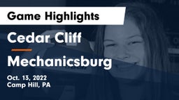 Cedar Cliff  vs Mechanicsburg  Game Highlights - Oct. 13, 2022