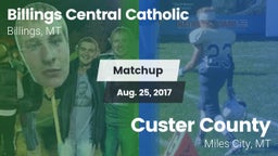 Matchup: Billings Central vs. Custer County  2017