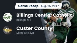 Recap: Billings Central Catholic  vs. Custer County  2017