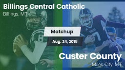 Matchup: Billings Central vs. Custer County  2018