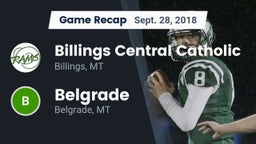 Recap: Billings Central Catholic  vs. Belgrade  2018