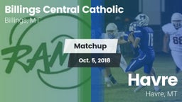 Matchup: Billings Central vs. Havre  2018