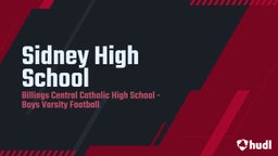 Billings Central Catholic football highlights Sidney High School