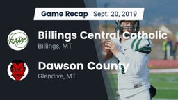 Recap: Billings Central Catholic  vs. Dawson County  2019