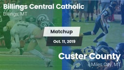 Matchup: Billings Central vs. Custer County  2019