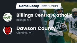 Recap: Billings Central Catholic  vs. Dawson County  2019