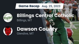 Recap: Billings Central Catholic  vs. Dawson County  2023