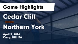Cedar Cliff  vs Northern York  Game Highlights - April 3, 2024