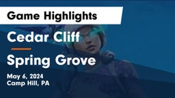 Cedar Cliff  vs Spring Grove  Game Highlights - May 6, 2024