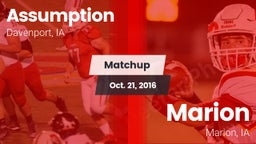 Matchup: Assumption High vs. Marion  2016