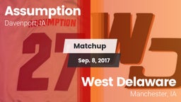 Matchup: Assumption High vs. West Delaware  2017