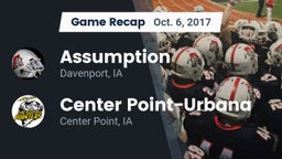 Recap: Assumption  vs. Center Point-Urbana  2017