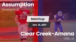 Matchup: Assumption High vs. Clear Creek-Amana 2017