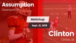 Matchup: Assumption High vs. Clinton  2018