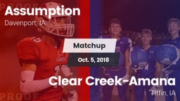 Matchup: Assumption High vs. Clear Creek-Amana 2018