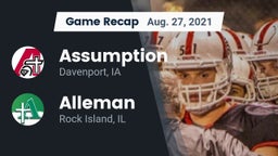 Recap: Assumption  vs. Alleman  2021