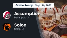 Recap: Assumption  vs. Solon  2022