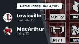Recap: Lewisville  vs. MacArthur  2019