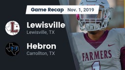 Recap: Lewisville  vs. Hebron  2019