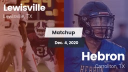 Matchup: Lewisville High vs. Hebron  2020