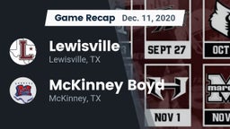 Recap: Lewisville  vs. McKinney Boyd  2020