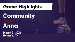 Community  vs Anna  Game Highlights - March 3, 2021