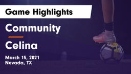 Community  vs Celina  Game Highlights - March 15, 2021
