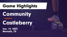 Community  vs Castleberry Game Highlights - Jan. 14, 2022