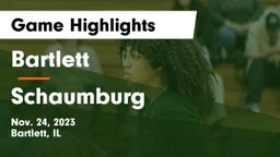 Bartlett  vs Schaumburg  Game Highlights - Nov. 24, 2023