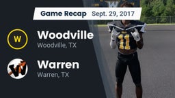 Recap: Woodville  vs. Warren  2017