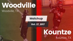 Matchup: Woodville High vs. Kountze  2017