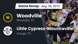 Recap: Woodville  vs. Little Cypress-Mauriceville  2019