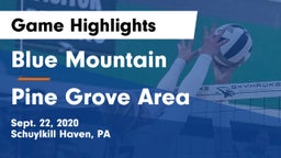 Blue Mountain  vs Pine Grove Area  Game Highlights - Sept. 22, 2020