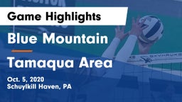 Blue Mountain  vs Tamaqua Area  Game Highlights - Oct. 5, 2020