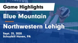 Blue Mountain  vs Northwestern Lehigh  Game Highlights - Sept. 25, 2020