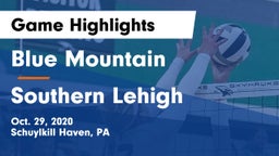 Blue Mountain  vs Southern Lehigh  Game Highlights - Oct. 29, 2020