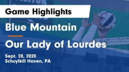 Blue Mountain  vs Our Lady of Lourdes  Game Highlights - Sept. 28, 2020