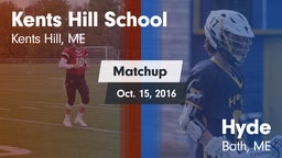 Matchup: Kents Hill School vs. Hyde  2016