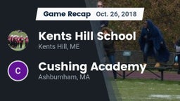 Recap: Kents Hill School vs. Cushing Academy  2018