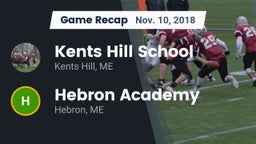 Recap: Kents Hill School vs. Hebron Academy  2018
