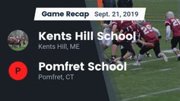 Recap: Kents Hill School vs. Pomfret School 2019