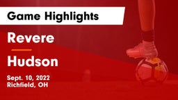 Revere  vs Hudson  Game Highlights - Sept. 10, 2022