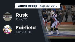 Recap: Rusk  vs. Fairfield  2019