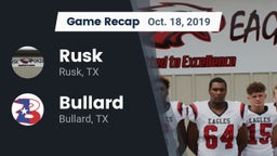 Recap: Rusk  vs. Bullard  2019