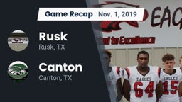 Recap: Rusk  vs. Canton  2019